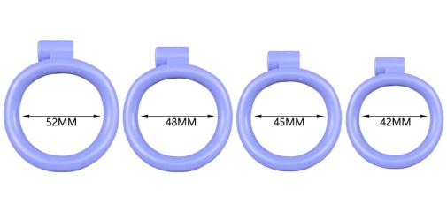 FAAK - Resin Chastity Cage 107 - Blue photo