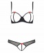 Passion - Heidi Set w Open Bra - Black - S/M photo-5
