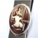 Victorian Style Erotic Enamel 'Artist' Money Clip 925 sterling Silver photo-4