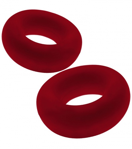 Hunkyjunk - Stiffy Bulge Rings - Red photo