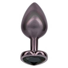 CEN - Jewel Heart Plug L - Black photo