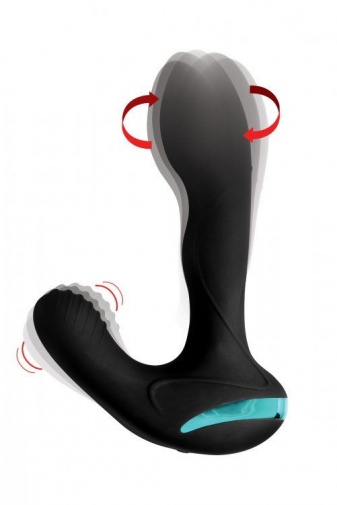 Prostatic Play - Maverick 雙頭轉動前列腺刺激震動器 - 黑色 照片