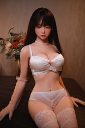 Davina 亞洲真實感實體娃娃，苗條身材，超軟硅膠材質，161 cm 照片