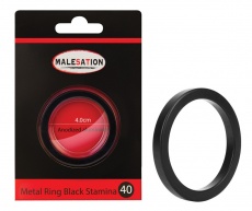 Malesation - Metal Ring Stamina 4cm - Black photo