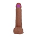RealRock - 8" Thrusting Vibro Dildo w Balls - Caramel photo-2
