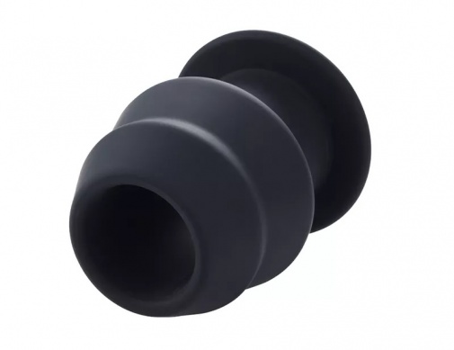 MT - External Hollow Anal Plug L - Black photo
