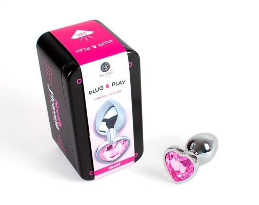 Secret Play - Heart Anal Plug S - Pink photo