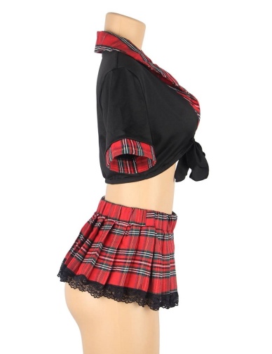 Ohyeah - 學生百褶裙服裝 - 黑色 - 中碼 照片