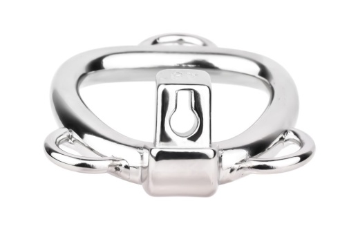 FAAK - Shell Chastity Cage 45mm - Silver photo