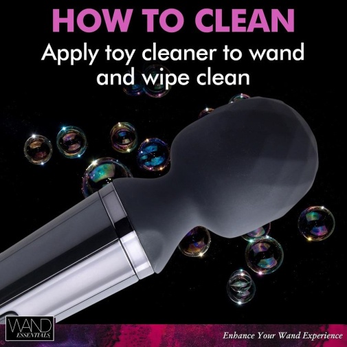 Wand Essentials - 24X Diamond Head Massager - Black photo