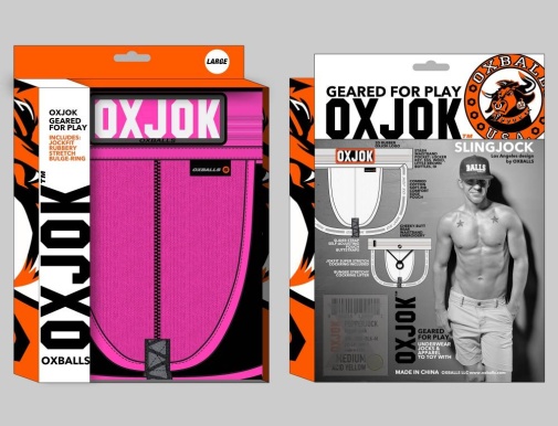 Oxjok - 內置陰莖環男仕護襠 - 粉紅色 - 大碼 照片