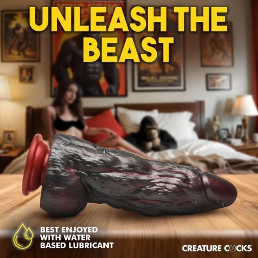 Creature Cocks - King Kong Dildo - Black/Red photo