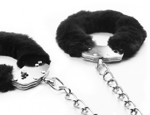 Lovetoy - Fluffy Leg Cuffs - Black photo