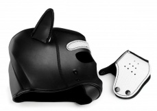 Master Series - Spike Neoprene 犬形頭罩 - 白色 照片
