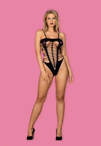 Obsessive - B122  彈力連身網衣 - 黑色 - S/M/L 照片