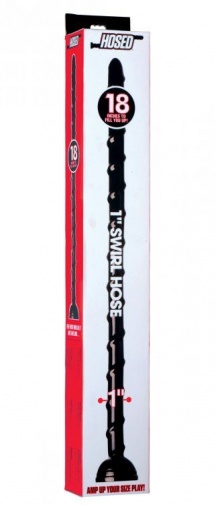 Hosed - 1″ 旋流軟管 - 18" 長 - 黑色  照片
