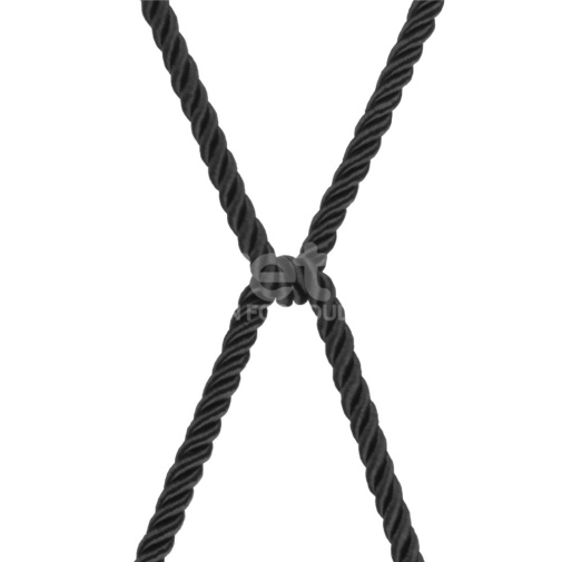 Lovetoy 叛逆的操控師 絲質光滑束縛繩 10米 - 黑色 照片