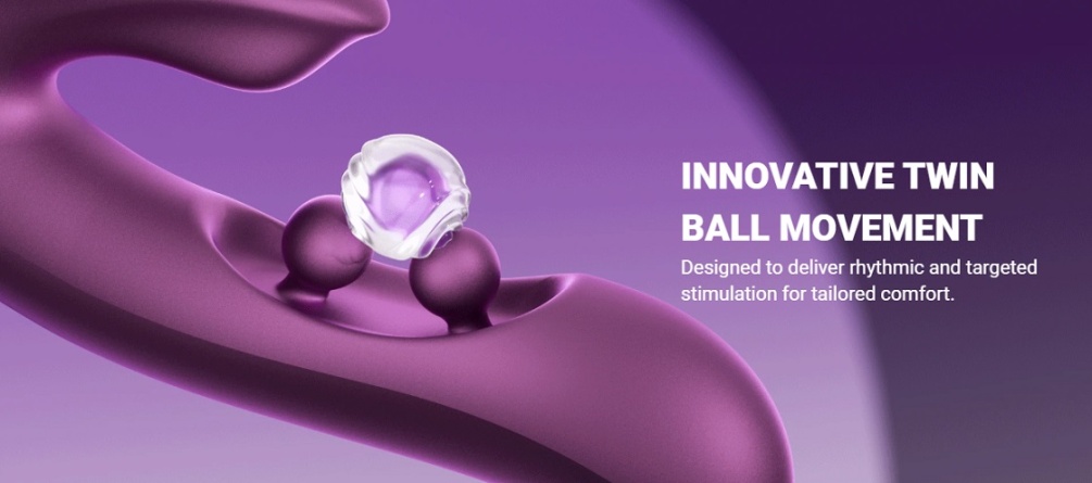 Seamlessly connect and explore customized settings for a per... Honey Play Box - Gem App Sensing Rabbit Vibrator - Black photo-5