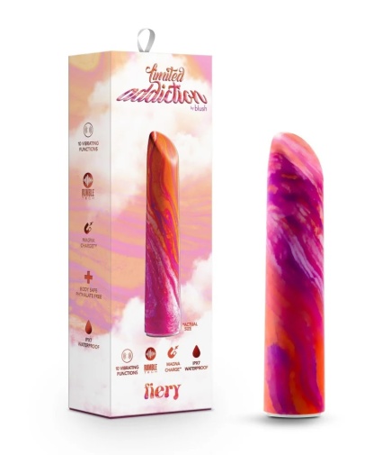Limited Addiction - Fiery 時尚強力子彈形震動器 - 珊瑚色 照片