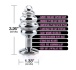 Nixie - Honey Ribbed Metal Butt Plug M - Rainbow photo-2