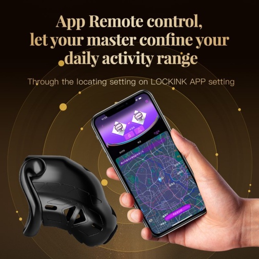 Lockink - Zhiji APP智能遙控 電子男用貞操鎖 照片