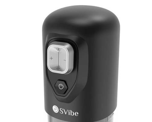SVibe - Ikon Spark 轉動抽插電動自慰器 - 黑色 照片