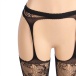 Ohyeah - Floral Pantyhose - Black - S photo-7