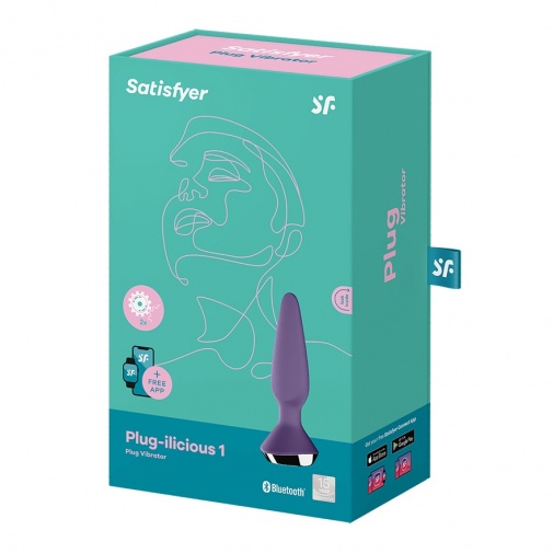 Satisfyer - Plug-ilicious 1 Vibrator - Purple photo