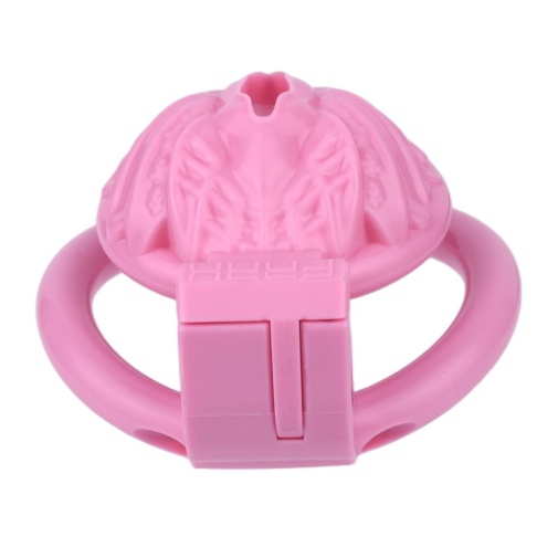 FAAK - Resin Pussy Chastity Cage - Pink photo