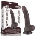 Lovetoy - 7.5" Curved Sliding Skin Dildo - Brown photo-13