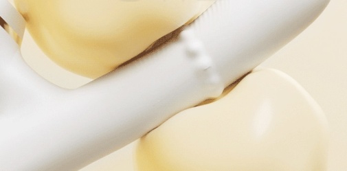 Erocome - 罗盘座 钢珠滑动震动棒 - 白色 照片