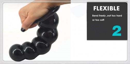 FAAK - Beads Anal Plug - Black photo