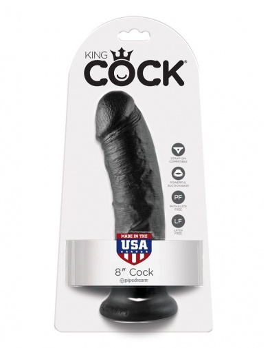King Cock - Cock 8″ - Black photo