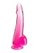 King Cock - 10" Clear Cock w Balls - Pink photo