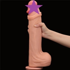 Lovetoy - 14" Sliding Skin Dildo - Flesh 照片