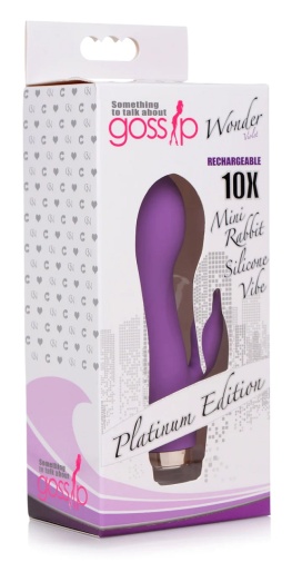 Gossip - Wonder Mini Rabbit Vibrator - Purple photo