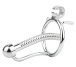 FAAK - Chastity Cage w Urethral Plug - Silver photo-8