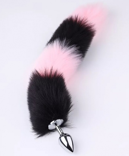 MT - Tail Plug w Cat Ears - Pink/Black photo