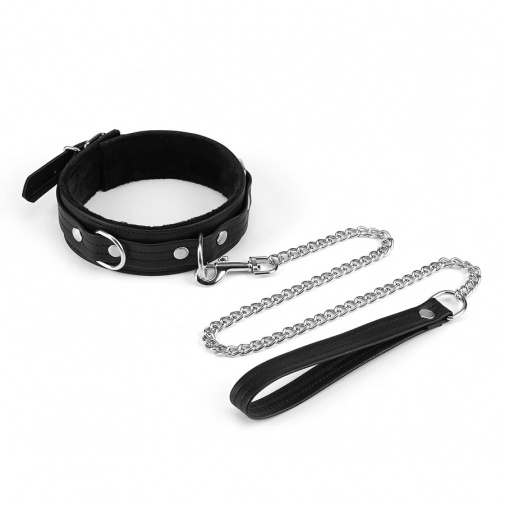 Liebe Seele - Black Bond Collar w Leash photo