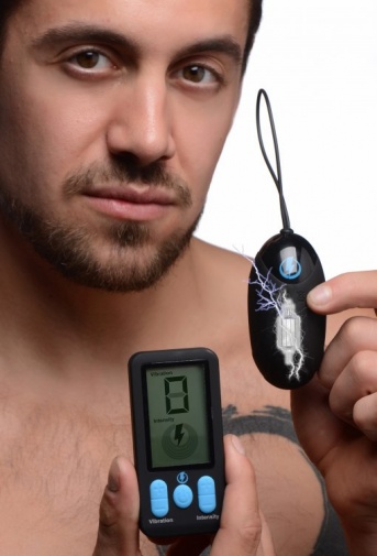 Zeus Electrosex - E-Stim Pro Vibro Egg - Black photo