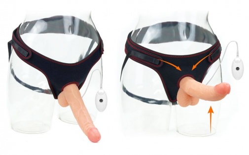 Lovetoy - 8.5" Vibro Easy Strapon Set w Balls photo