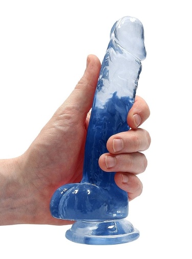 RealRock - 7" Realistic Dildo w Balls - Blue photo