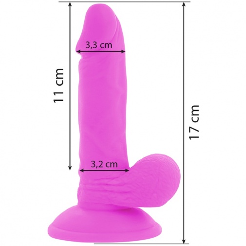 Diversia - Flexible Vibro Dildo 17cm - Purple photo
