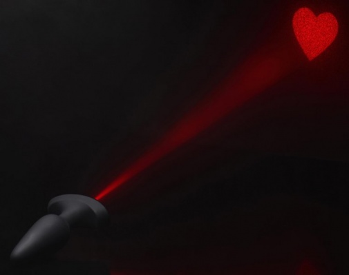 Booty Sparks - Laser Heart Anal Plug M - Black photo