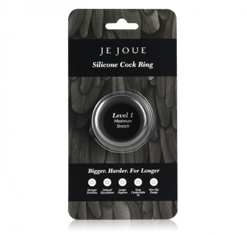 Je Joue - 矽膠陰莖環 - 最大彈力 - 黑色 照片