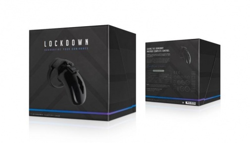 Lockdown - 男用貞操鎖中碼 - 黑色 照片