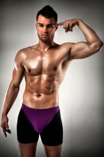 Passion - Men's Thong 009 - Violet - S/M photo