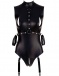 Ohyeah - Open Bust Restraint Teddy - Black - XL photo-4
