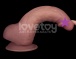 Lovetoy - 8.5'' 雙層柔軟震動假陽具 - 肉色 照片-2