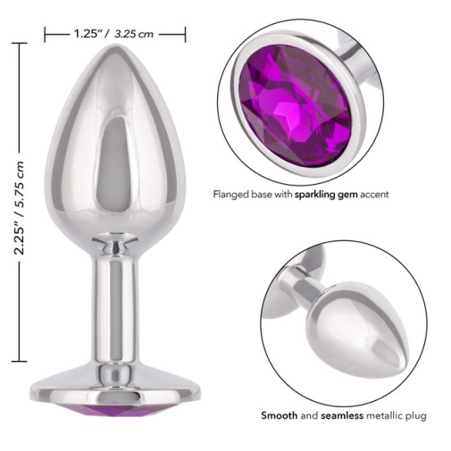 CEN - Jewel Amethyst Anal Plug S - Purple photo